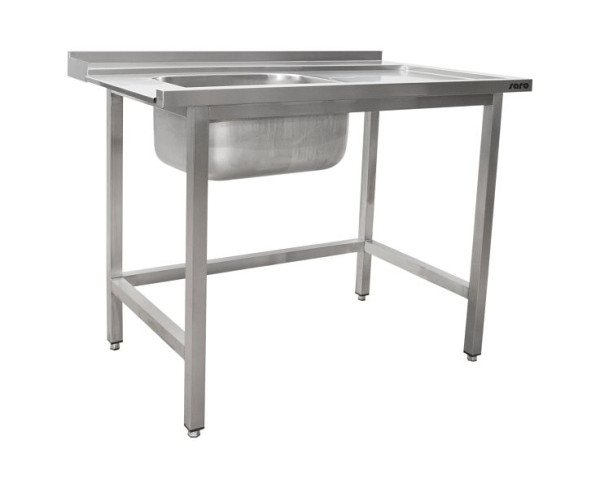 Saro Zulauftisch für Spülmaschine links, 1 Becken, 1600mm, 700-3005L