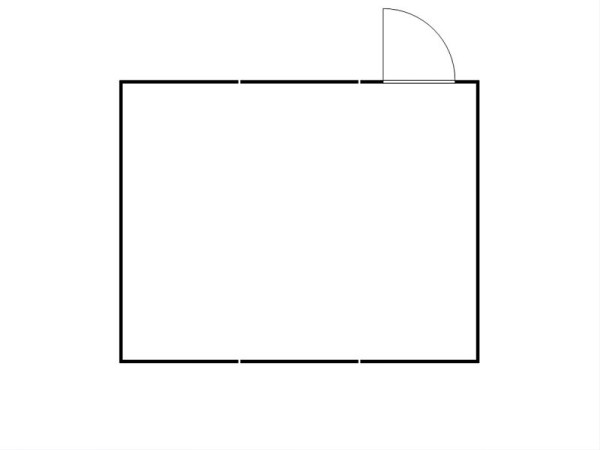 FLADAFI Materialcontainer-Kombination MC 1560, verzinkt, zerlegt, Holzfußboden, mit Einflügeltür auf der 6 m Seite, F15600104