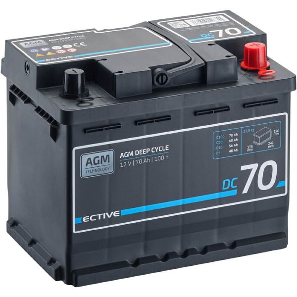 ECTIVE DC 70 AGM Versorgungsbatterie 70AH, TN6971, 4260725126355