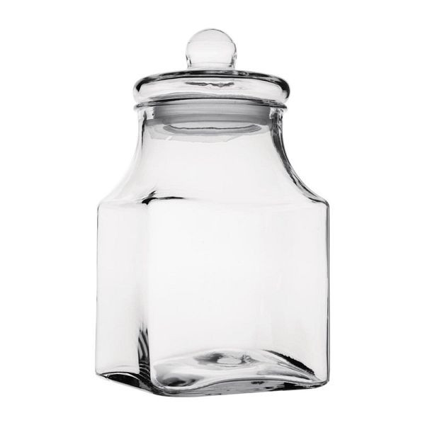 Olympia Glas Vorratsdose eckig 2.4L, 155 x 155 x 286 mm, FD960