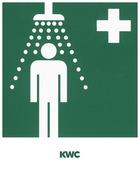 KWC Sicherheitszeichen, Notdusche, Klebefolie, 2000101152