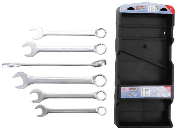 BGS Maul-Ringschlüssel-Satz, extra lang, SW 34 - 50 mm, 6-teilig, 32400