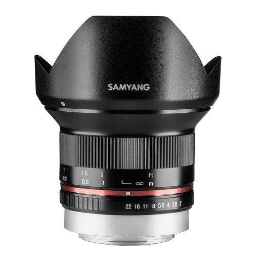 Samyang MF Fotoobjektiv 12mm F2,0 APS-C Fuji X schwarz, 1021574
