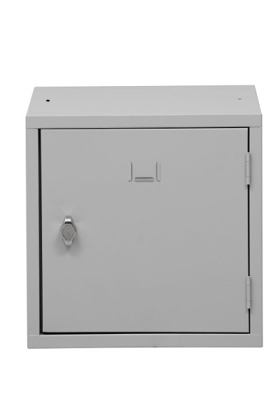 Gürkan Würfelschrank, 38 x 38 x 38 cm, Lichtgrau, Vorhangschloss, CBL.38, 107000