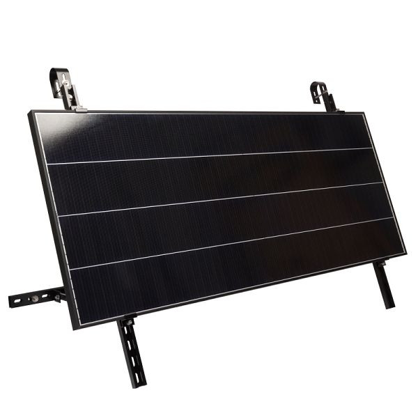 WATTSTUNDE Balkon Halterung schwarz BKW-HS, Aluminium, 203-11011