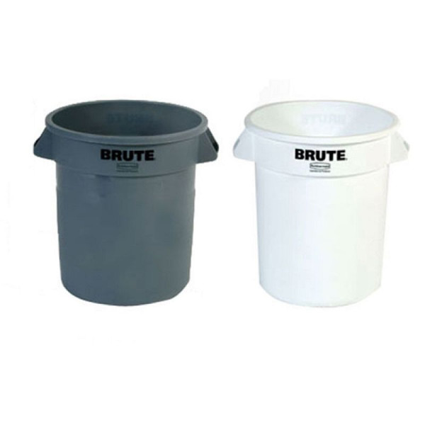 Stein HGS Abfallcontainer -BRUTE- Rubbermaid, 37,9 Liter, grau, ohne Deckel, 12460-01