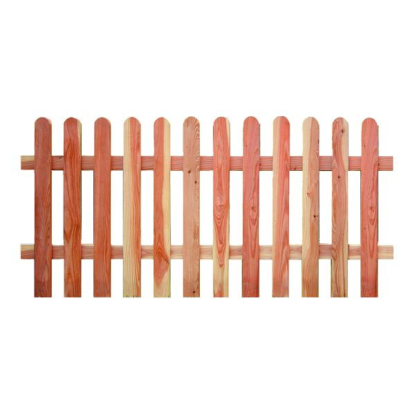 T&J LENA-Serie Vorgartenzaun Lärche, 180 x 80 cm, Latten 18/88 mm, Riegel 24/68 mm, 29343
