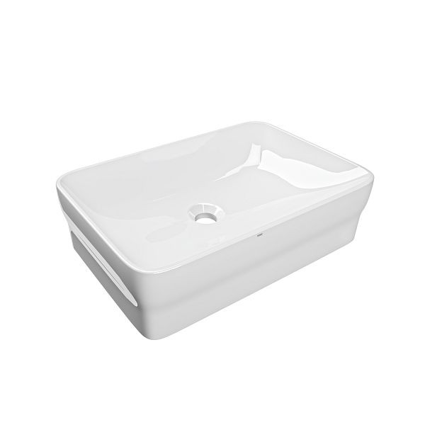 KWC Aufsatz-Waschtisch, Quadrotop, Miranit, 550x140x370 mm, rechteckig, integrierte Dichtung, 2030054382