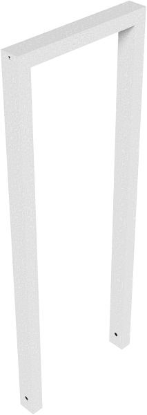 Schake Anlehnbügel aus Stahlrohr Rechteckrohr, 60 x 40 mm, ohne Querholm, Gesamtbreite: 450 mm, feuerverzinkt, 456_045