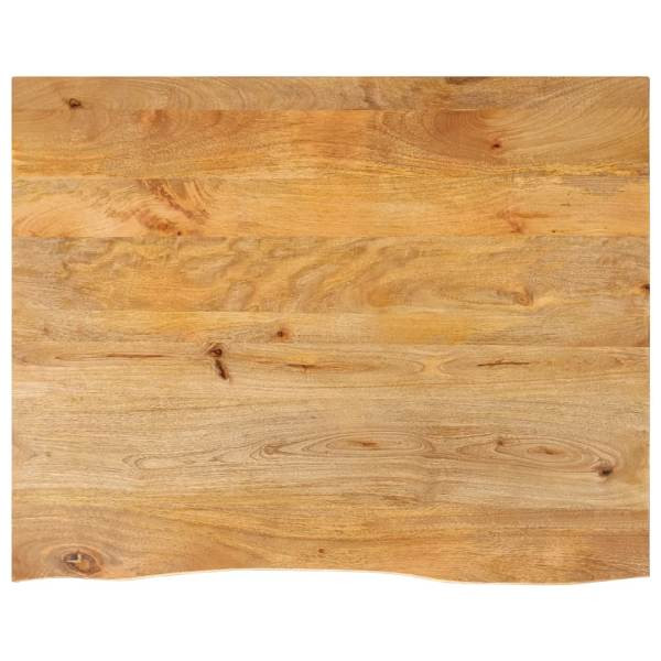 vidaXL Tischplatte mit Baumkante 90x80x3,8 cm Massivholz Mango, 370507