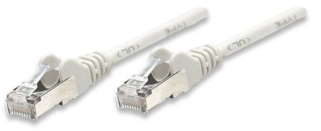 INTELLINET Netzwerkkabel, Cat5e, SF/UTP, CCA, RJ45-Stecker/RJ45-Stecker, 15,0 m, grau, 330732