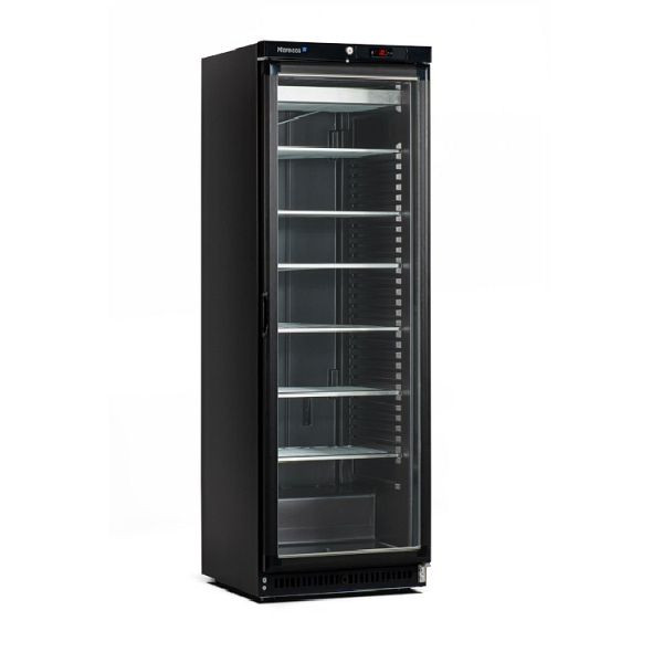 Marecos Gefrierschränk mit Glastür aus schwarzem Stahl 430 Serie, 221.120
