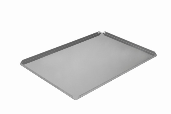 Schneider Ausstell-/Thekenblech Edelstahl, 400 x 600 x 15 mm, mit offenen Ecken, 154060