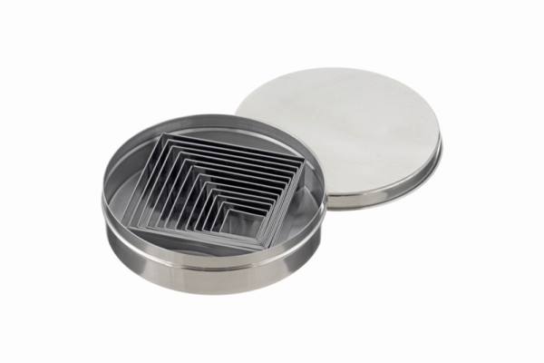 Schneider Dekor Ausstecher im Satz "Quadrat", 9-teilig, Höhe: 30 mm, Edelstahl, 199641
