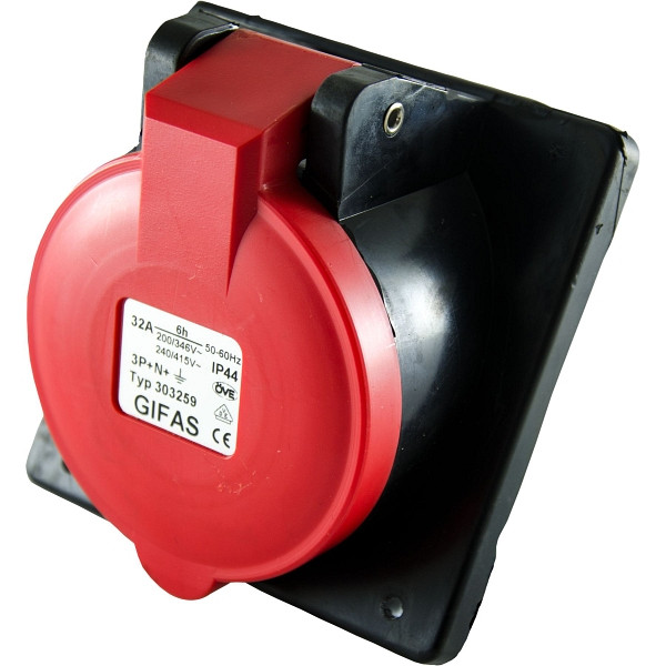 GIFAS Vollgummi-CEE-Einbaudose IPX4, 102095, 4251401404072