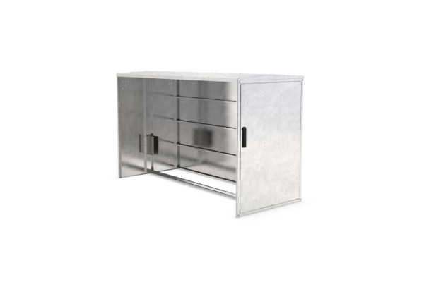 WSM Anbausatz für Bike Box 1 Basic Giebeldach mit Seitenwand, 122000101