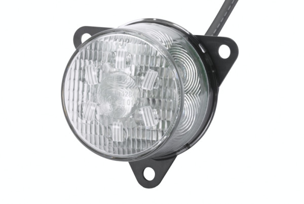 HELLA Blinkleuchte, LED, 24V, Anbau/geschraubt, Lichtscheibenfarbe: glasklar, Kabel: 500mm, Stecker: offene Kabelenden, vorne, 2BA 011 172-401