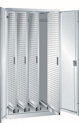 LISTA Vertikalauszugschrank (BxTxH) 1000x600x1950mm RFID Lock, Lichtgrau, 4 Auszüge, 85.788.020.F
