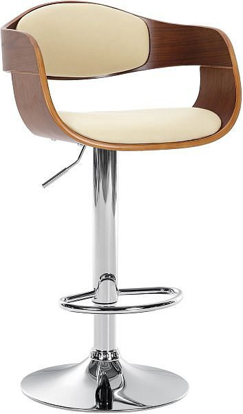 CLP Barhocker Kingston C, walnuss/creme, 101443904