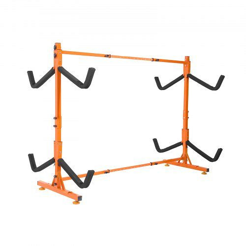 VEVOR Kayak Halterung 1260 x 1070 x 1375 mm, Freistehender 4 Kajaks 1230–1825 mm Breitenverstellbereich, Robuste, DLS4G0000000D8BUTV0