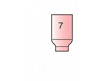 ELMAG Keramik- Gashülse zu Gaslinse für SR 17-18-26, Größe 7 (Innen-Ø 11,2 mm) (TC0034), 59423