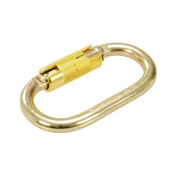 Silverline Selbstverriegelnder Ovalkarabiner, Schnapper: 21 mm, 571429
