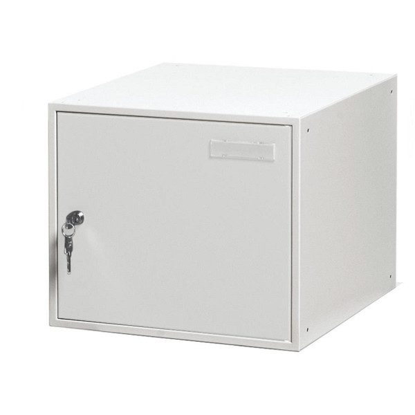 Deskin Schließfachwürfel SYSTEM SP, Lichtgrau RAL 7035, 300 x 450 x 300 mm, 258148