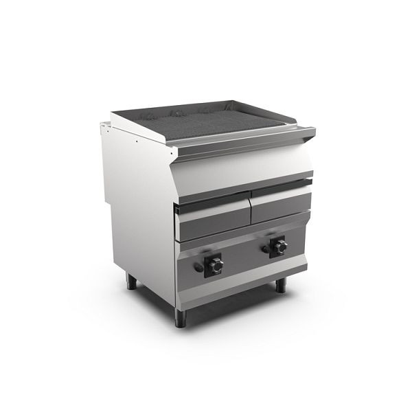 Mareno M1-700 Wasserbad-Gasgrill mit gusseiserner Rost, 80cm, 800(B)x750(T)x900(H)mm, GR78GA, 171.356