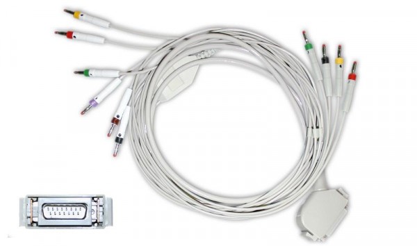 Golmed 10-adriges EKG-Komplettkabel mit Bananenstecker, zu Siemens etc., G100/10