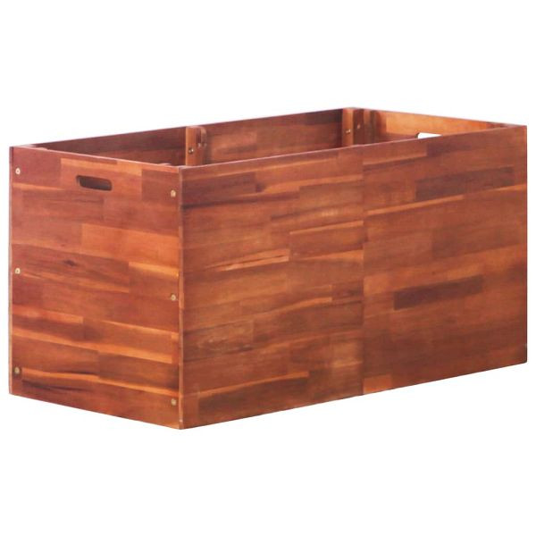 vidaXL Garten-Hochbeet Akazienholz 100x50x50 cm, öl behandelt, 44032