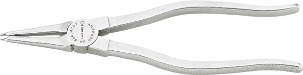 STAHLWILLE Sicherungsringzange für Innenringe, Länge 180mm Kopf verchromt Griffe verchromt, kariert, Gr. J 2, 65434102