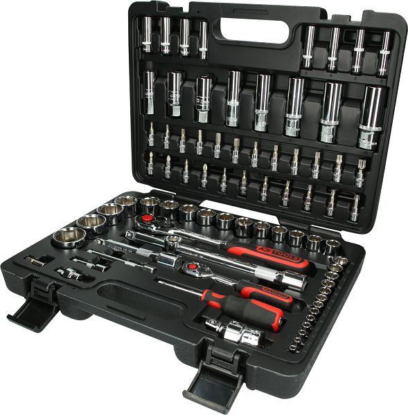 KS Tools 1/4"+1/2" CHROMEplus Steckschlüssel-Satz, 78-teilig, 918.0678