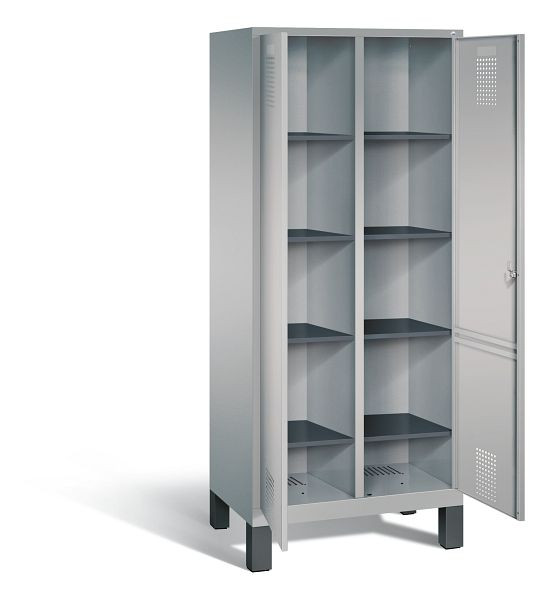 C+P Wäsche-Spind Evolo, H1850xB810xT500mm, Farbe: Weißaluminium, 48012-22B S10038