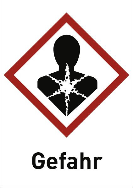 Moedel Ernste Gesundheitsgefahr (GHS 08) Gefahr, Folie, 37x52 mm, VE: 500 Stück/Rolle, 56463