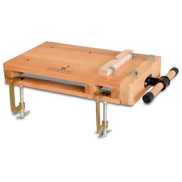 BAMATO mobile Hobelbank aus Massivholz, Arbeitsplatte 430 x 280 mm, WORK-530
