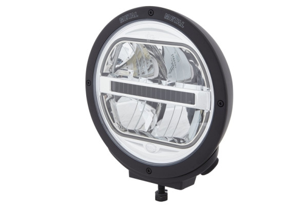 HELLA LED-Fernscheinwerfer, Luminator LED, 24/12V, rund, Referenz: 50, geschraubt, ECE-R10/ECE-R112/EMC/E24 5919/E1 8873/ECE-R7, glasklar, 1F8 016 560-011