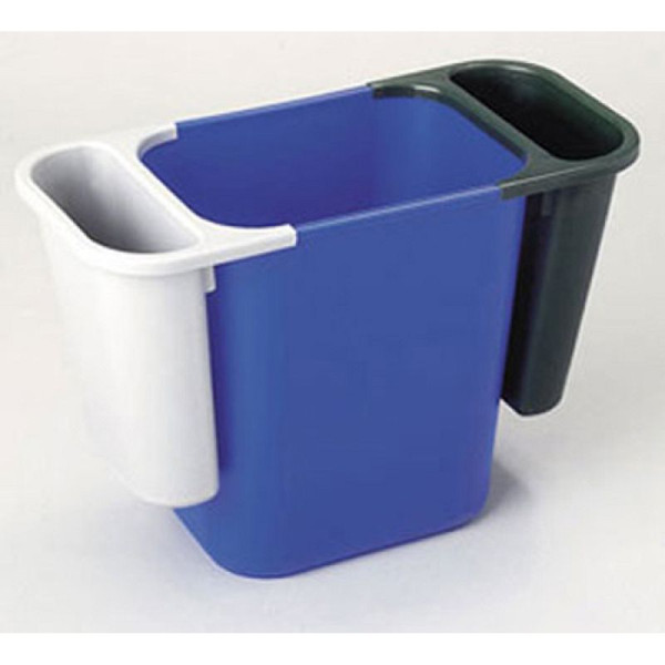 Stein HGS Zusatzbehälter für Papierkörbe -Square- Rubbermaid, Schwarz, 12204