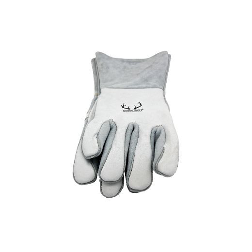 ELMAG 5-Finger-Schweißerhandschuhe WELDAS 10-2850 L, MIG/MAG/MMA aus Hirschleder, Länge: 36 cm, Größe 9 (1 Paar), 59112