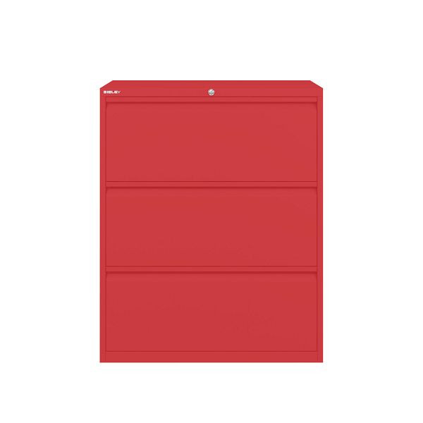 Bisley Essentials Schubladenschrank, Höhe 1000-1024 mm, 670 kardinalrot, YESF0810670