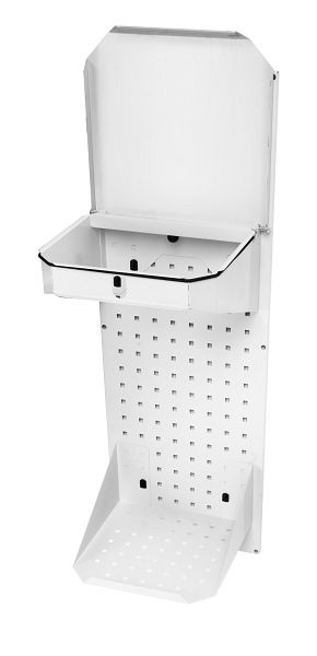 bott perfo Recyclingstation mit Müllbeutelhalter und Stützboden BxTxH: 350 x 340 x 990 mm, RAL 7035, 14030198.16