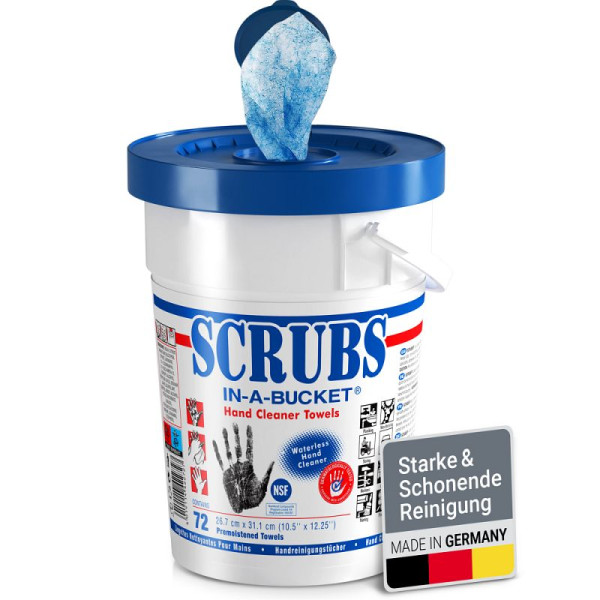 Stein HGS SCRUBS Reinigungstücher für Hände, Maschinen und Werkzeuge 'In a Bucket', Breite: 267 mm, VE: 6 Stück, 15847