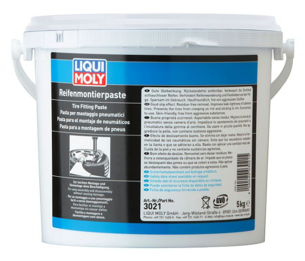LIQUI MOLY Reifenmontierpaste weiß, Eimer Kunststoff, VE: 5 kg, 3021
