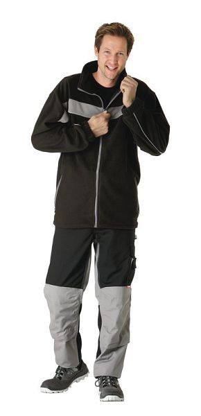 Planam Plaline Fleecejacke, schwarz/zink, Größe 4XL, 2560068