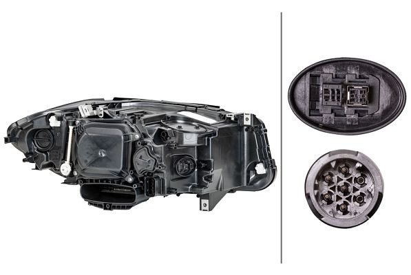 HELLA Bi-Xenon/LED-Hauptscheinwerfer, für u.a. BMW 5 (F10), ECE, für Linksverkehr, links, 1LL 011 087-731