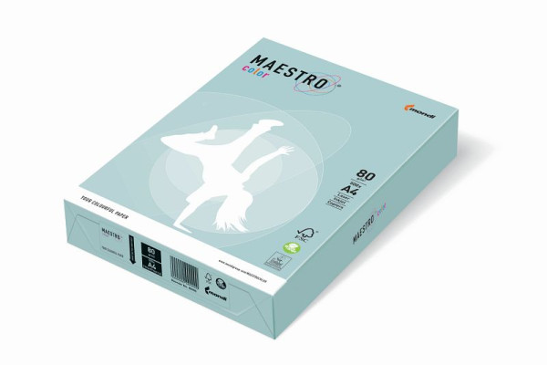 MAESTRO COLOR Kopierpapier MAESTRO® Color Pastell, A4, 80g/m², 500 Blatt, blau, 9417-BL29A80S