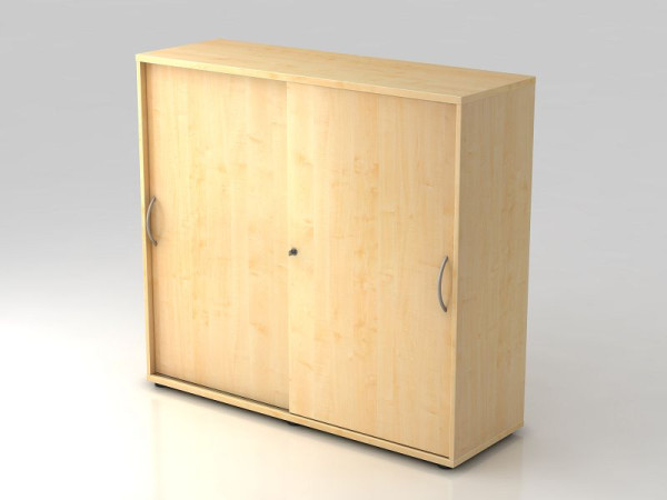 Hammerbacher Schiebetürschrank 3OH 120cm Bogengriff Ahorn/Ahorn, 120x40x110 cm (BxTxH), V1753S/3/3/BM
