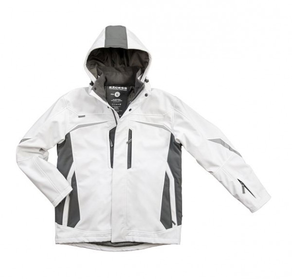 Excess Softshell Winterjacke weiß-grau, Größe: 3XL, 318-2-41-1-WG-3XL