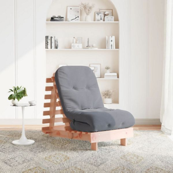 vidaXL Futon Schlafsofa mit Matratze 60x206x11 cm Massivholz Douglasie, 846749