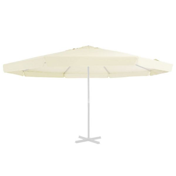 vidaXL Ersatzbezug für Sonnenschirm Sandfarben 500 cm, 312538