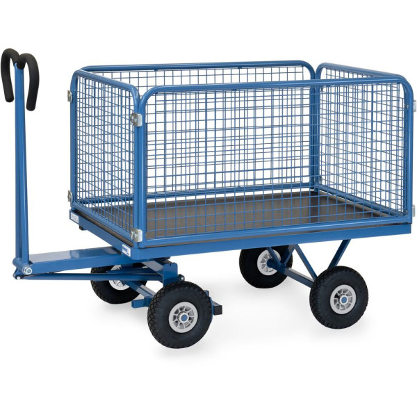 Fetra Handpritschenwagen, Ladefläche 1.135 x 795 mm, Gesamttragkraft: 750 kg, Bereifung: Luft, Gesamthöhe: 1130 mm, 6433L